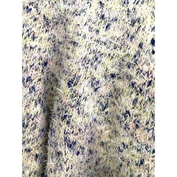 Lou & Grey - oversized thick chunky multi color fuzzy knitted sweater, size Med - Picture 2 of 6